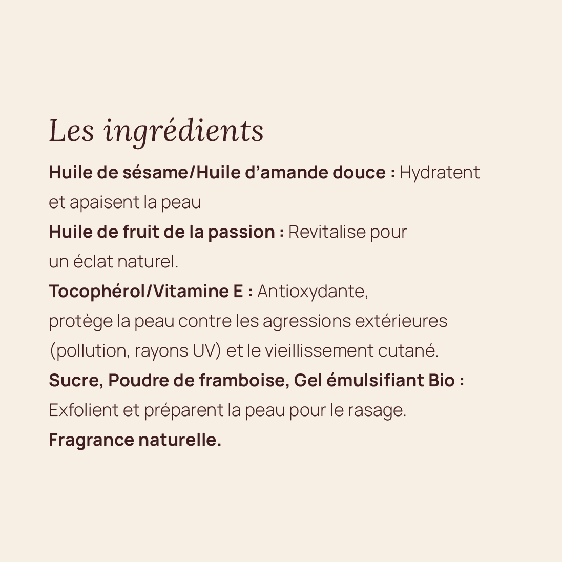Exfoliant Framboise d’Avant Rasage