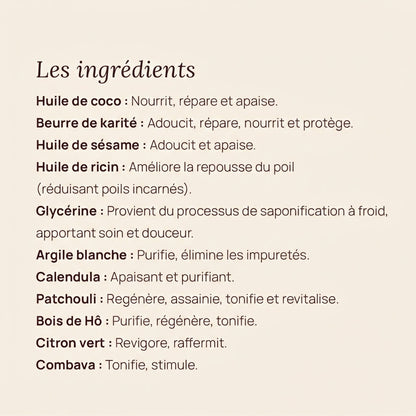 Savon Solide de Rasage - Sésame Agrume